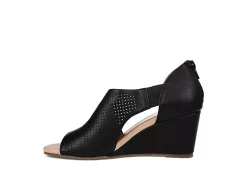 Journee Collection Womens Aretha Wedge Sandal - Black 12 Journee Collection Womens Aretha Wedge Sandal - Black -Chic Shoe Shop US 01 102152 03