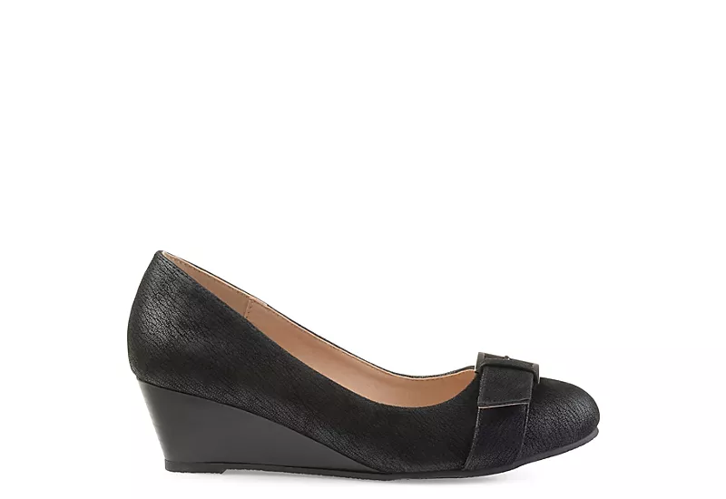 Journee Collection Womens Graysn Wedge Pump - Black 4 Journee Collection Womens Graysn Wedge Pump - Black - Image 2