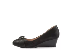 Journee Collection Womens Graysn Wedge Pump - Black 12 Journee Collection Womens Graysn Wedge Pump - Black -Chic Shoe Shop US 01 102241 03