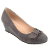 Journee Collection Womens Graysn Pump - Grey -Chic Shoe Shop US 01 102245 00