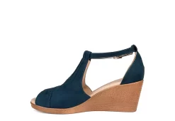 Journee Collection Womens Kedzie Wedge Sandal - Blue -Chic Shoe Shop US 01 102266 03