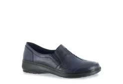 Easy Street Womens Ultimate Slip On Sneaker - Navy