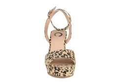 Journee Collection Womens Nairri Platform Sandal - Leopard -Chic Shoe Shop US 01 103510 02