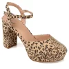 Journee Collection Womens Roslynn Platform Pump - Leopard -Chic Shoe Shop US 01 103526 00