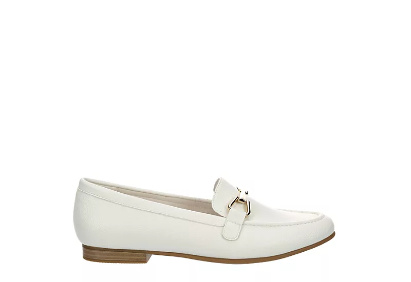 Michael By Michael Shannon Womens Silvana Loafer - White 4 Michael By Michael Shannon Womens Silvana Loafer - White - Image 2
