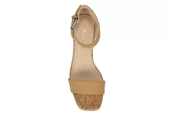 Xappeal Womens Amora Wedge Sandal - Tan -Chic Shoe Shop US 01 105214 05