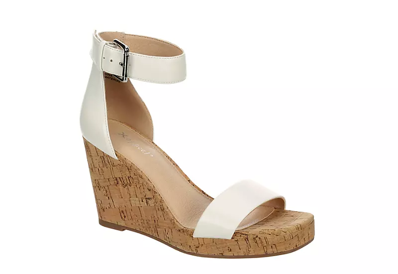 Xappeal Womens Amora Wedge Sandal - White 3 Xappeal Womens Amora Wedge Sandal - White