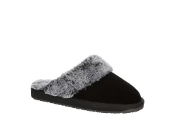 Minnetonka Womens Twyla Scuff Slipper - Black