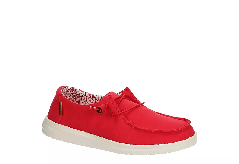 Heydude Womens Wendy Slip On Sneaker - Red 3 Heydude Womens Wendy Slip On Sneaker - Red