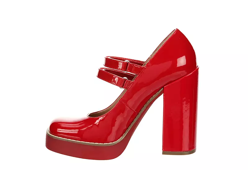 Steve Madden Womens Twice Pump - Red 6 Steve Madden Womens Twice Pump - Red - Image 4