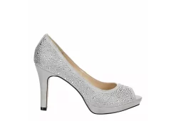 Adrienne Vittadini Womens Gervin Pump - Silver -Chic Shoe Shop US 01 106399 01