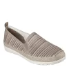 Skechers Womens Flexpadrille 3.0 Serene Sweetie Slip On Sneaker - Taupe -Chic Shoe Shop US 01 106895 00