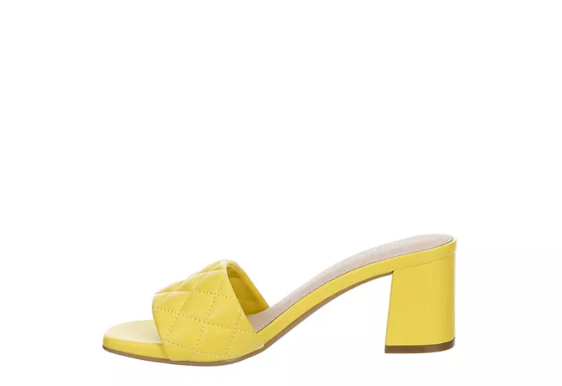 Michael By Michael Shannon Womens Riya Slide Sandal - Yellow 6 Michael By Michael Shannon Womens Riya Slide Sandal - Yellow - Image 4