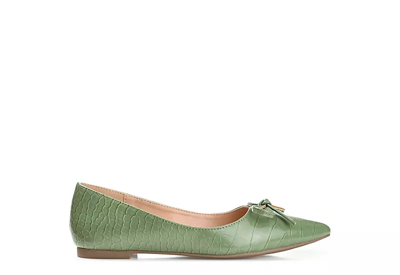 Journee Collection Womens Devalyn Flat - Green 4 Journee Collection Womens Devalyn Flat - Green - Image 2