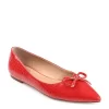 Journee Collection Womens Devalyn Flat - Red -Chic Shoe Shop US 01 107047 00