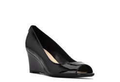 Nine West Womens Cape 9x9 Wedge - Black