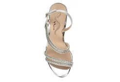 N By Nina Womens Sabetha Sandal - Silver -Chic Shoe Shop US 01 107407 05
