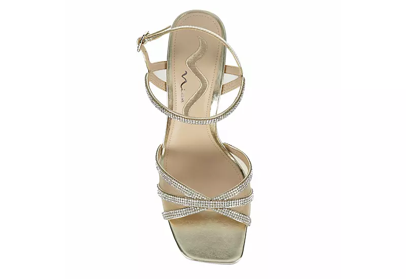 N By Nina Womens Sevyn Platform Sandal - Gold 8 N By Nina Womens Sevyn Platform Sandal - Gold - Image 6