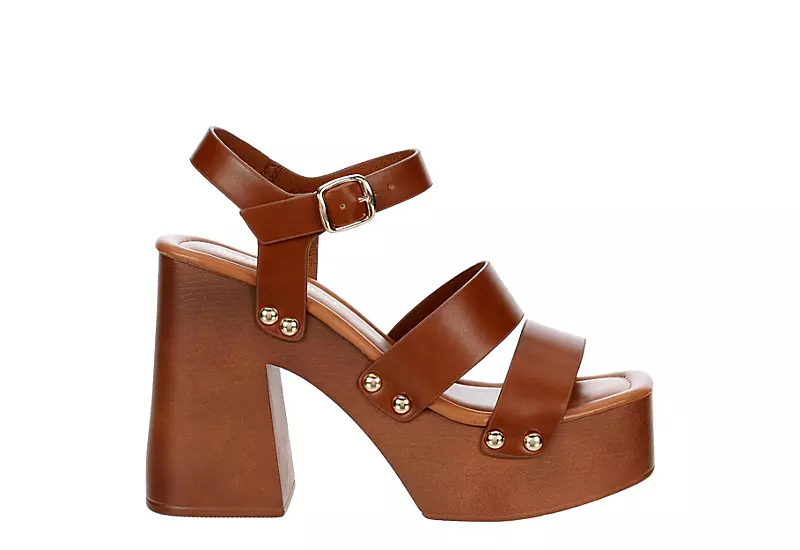 Madden Girl Womens Greenville Platform Sandal - Cognac 4 Madden Girl Womens Greenville Platform Sandal - Cognac - Image 2