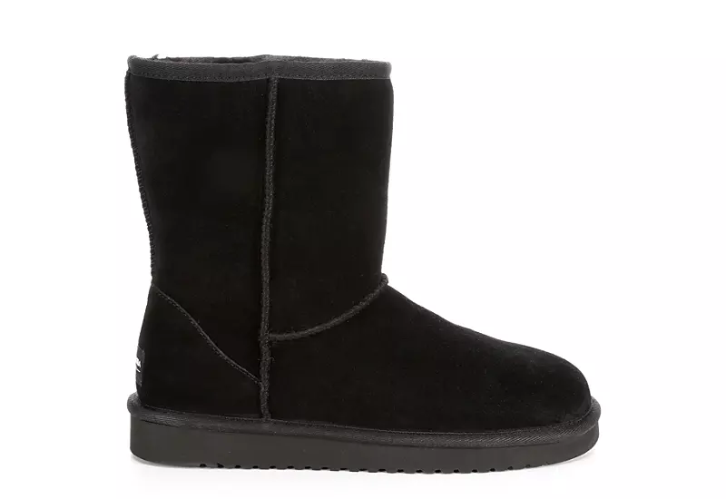 Koolaburra By Ugg Womens Koola Short Fur Boot - Black 4 Koolaburra By Ugg Womens Koola Short Fur Boot - Black - Image 2