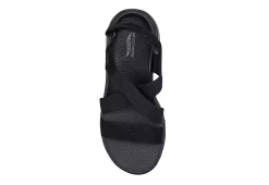 Skechers Womens Go Walk Arch Fit Outdoor Sandal - Black -Chic Shoe Shop US 01 202115 02
