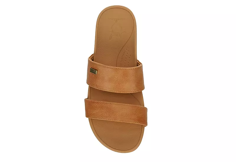 Reef Womens Banded Horizon Hi Slide Sandal - Tan 8 Reef Womens Banded Horizon Hi Slide Sandal - Tan - Image 6