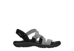 Skechers Womens Reggae Slim - Sweet Route Womens Sandal - Black -Chic Shoe Shop US 01 202492 01