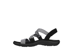 Skechers Womens Reggae Slim - Sweet Route Womens Sandal - Black -Chic Shoe Shop US 01 202492 02