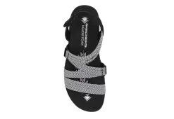 Skechers Womens Reggae Slim - Sweet Route Womens Sandal - Black -Chic Shoe Shop US 01 202492 03