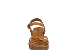 Bjorndal Womens Lily Wedge Sandal - Tan -Chic Shoe Shop US 01 202508 02