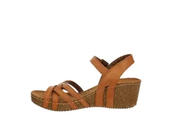 Bjorndal Womens Lily Wedge Sandal - Tan -Chic Shoe Shop US 01 202508 03