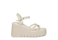 Madden Girl Womens Vaultt Wedge Sandal - Taupe -Chic Shoe Shop US 01 202556 01