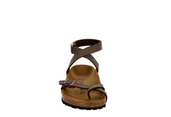 Birkenstock Womens Yara Footbed Sandal - Brown -Chic Shoe Shop US 01 202790 02