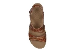 Skechers Womens Beverlee-delicate Glow Wedge Sandal - Cognac -Chic Shoe Shop US 01 202852 03