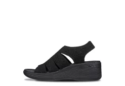 Skechers Womens Pier Lite-memory Maker Sandal - Black -Chic Shoe Shop US 01 203055 03