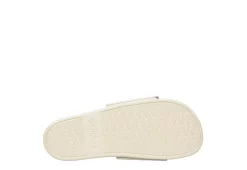 Adidas Womens Adilette Comfort Slide Sandal - Off White -Chic Shoe Shop US 01 203099 06