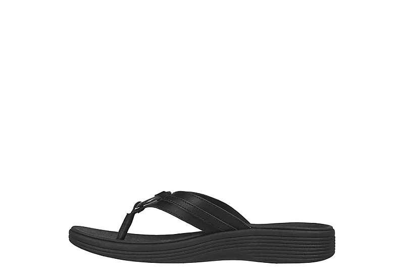 Skechers Womens Arch Fit Maui Sandal - Black 5 Skechers Womens Arch Fit Maui Sandal - Black - Image 3