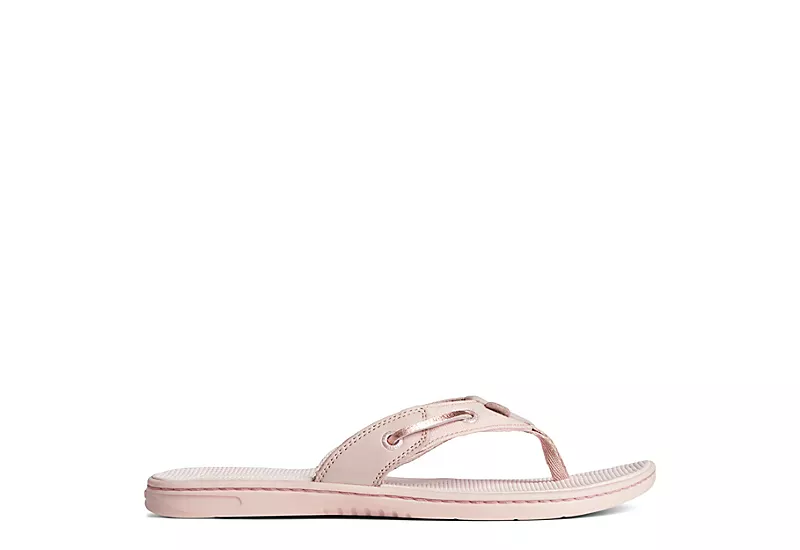 Sperry Womens Seafish Iridescent Sparkle Flip Flop Sandal - Blush 4 Sperry Womens Seafish Iridescent Sparkle Flip Flop Sandal - Blush - Image 2