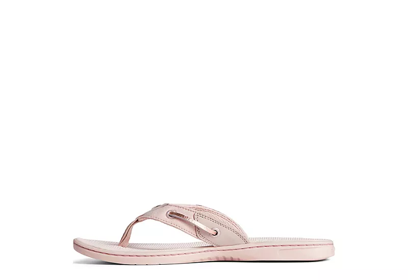 Sperry Womens Seafish Iridescent Sparkle Flip Flop Sandal - Blush 6 Sperry Womens Seafish Iridescent Sparkle Flip Flop Sandal - Blush - Image 4