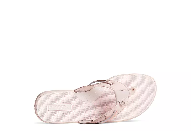 Sperry Womens Seafish Iridescent Sparkle Flip Flop Sandal - Blush 7 Sperry Womens Seafish Iridescent Sparkle Flip Flop Sandal - Blush - Image 5