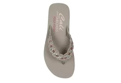 Skechers Womens Happy Spring Flip Flop Sandal - Taupe -Chic Shoe Shop US 01 203257 03