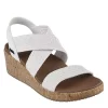 Skechers Womens Beverlee Love Stays Wedge Sandal - White -Chic Shoe Shop US 01 203263 00