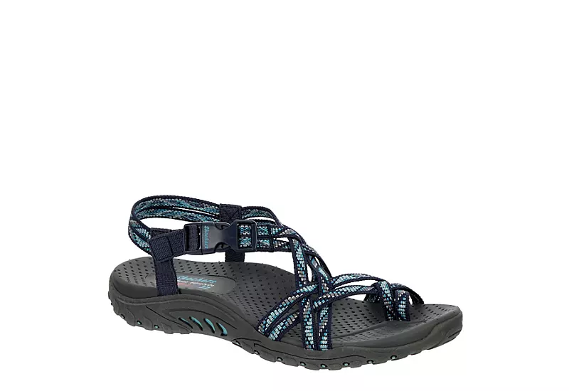 Skechers Womens Reggae Irie Mon Trail Grazer Outdoor Sandal - Navy 3 Skechers Womens Reggae Irie Mon Trail Grazer Outdoor Sandal - Navy