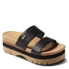 Reef Womens Banded Horizon 2.5 Slide Sandal - Black -Chic Shoe Shop US 01 203285 00
