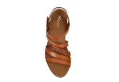 Xappeal Womens Maggy Wedge Sandal - Cognac -Chic Shoe Shop US 01 203298 05