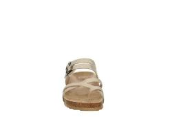 Bjorndal Womens Sami Footbed Sandal - Gold -Chic Shoe Shop US 01 203313 02