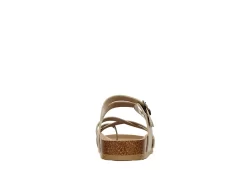 Bjorndal Womens Sami Footbed Sandal - Gold -Chic Shoe Shop US 01 203313 04