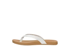 Reef Womens Stella Court Flip Flop Sandal - White -Chic Shoe Shop US 01 203340 03