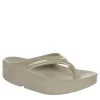 Oofos Womens Oomega Flip Flop Sandal - Khaki -Chic Shoe Shop US 01 203392 00