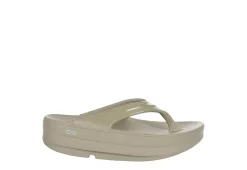 Oofos Womens Oomega Flip Flop Sandal - Khaki 10 Oofos Womens Oomega Flip Flop Sandal - Khaki -Chic Shoe Shop US 01 203392 01